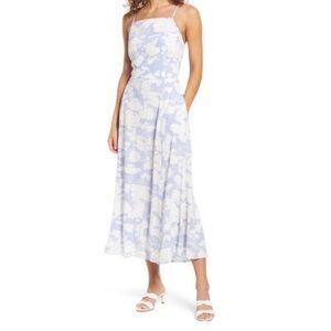 Nordstrom’s Open Edit White and Blue Midi Dress